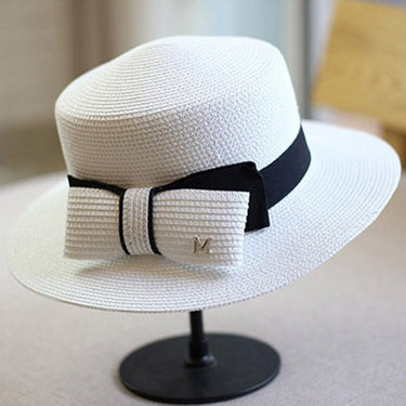 Chapeau Paille Avec Nœud Femme